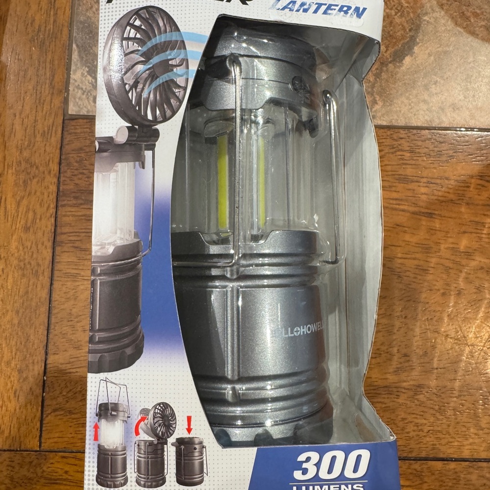Howe Silver LED Lantern